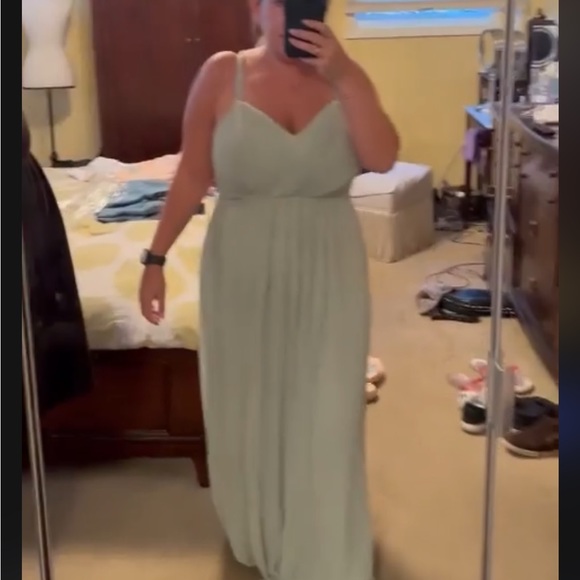 NEW Convertible Chiffon Lace Open Back Spaghetti Straps Bridesmaid Dress - Picture 7 of 8